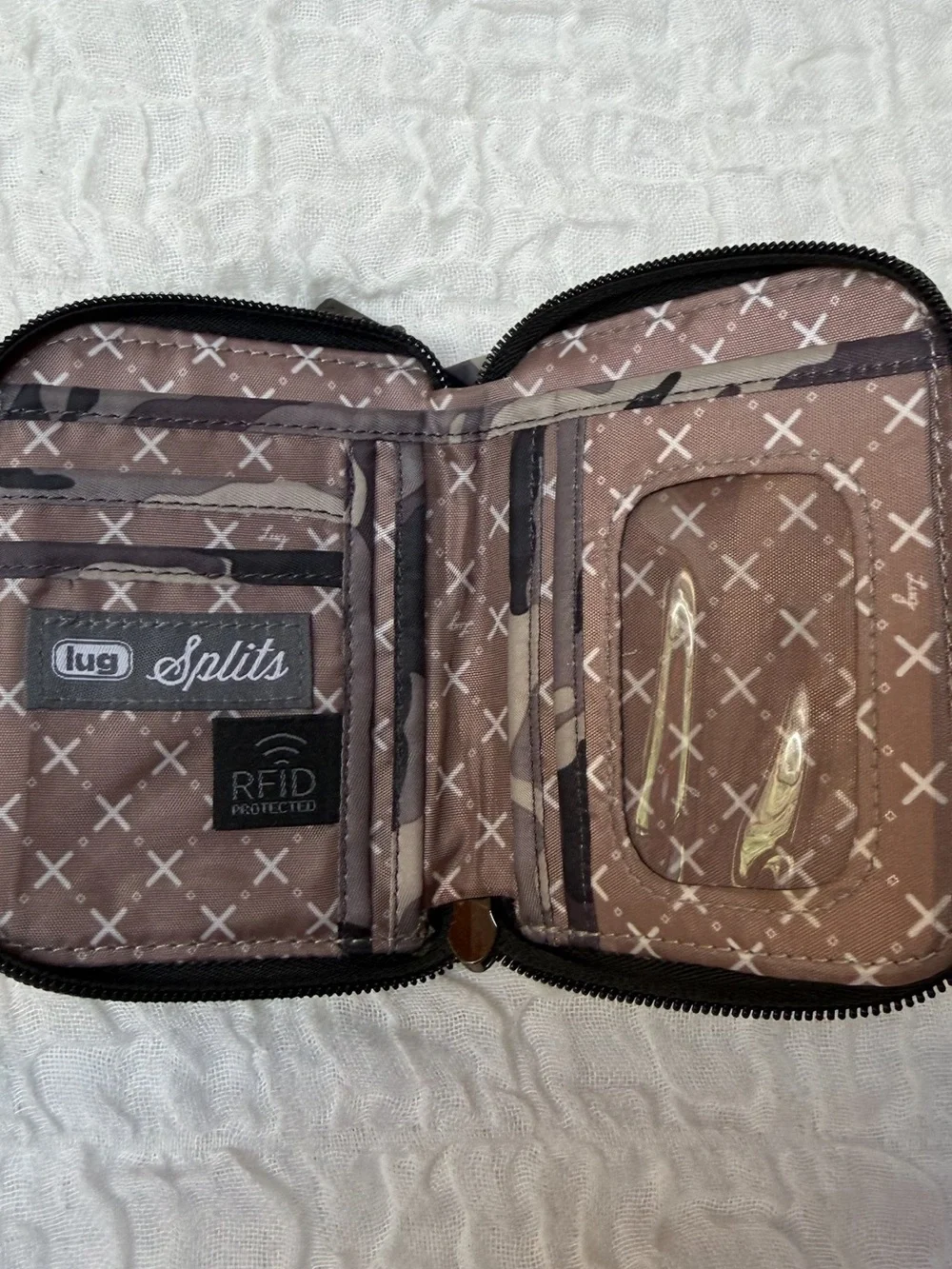 Lug Splits Compact RFID Wallet Camo